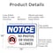 Signmission No Photos Or Video Allowed, 14 in W x Rectangle, Aluminum OS-2PACK-NS-A-1014-L-16179 - alternate 6